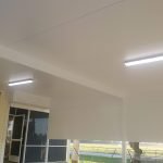Partial Enclosed Carport cover with lighting Pearland, TX