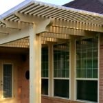 Pergola on porch Pearland custom builder