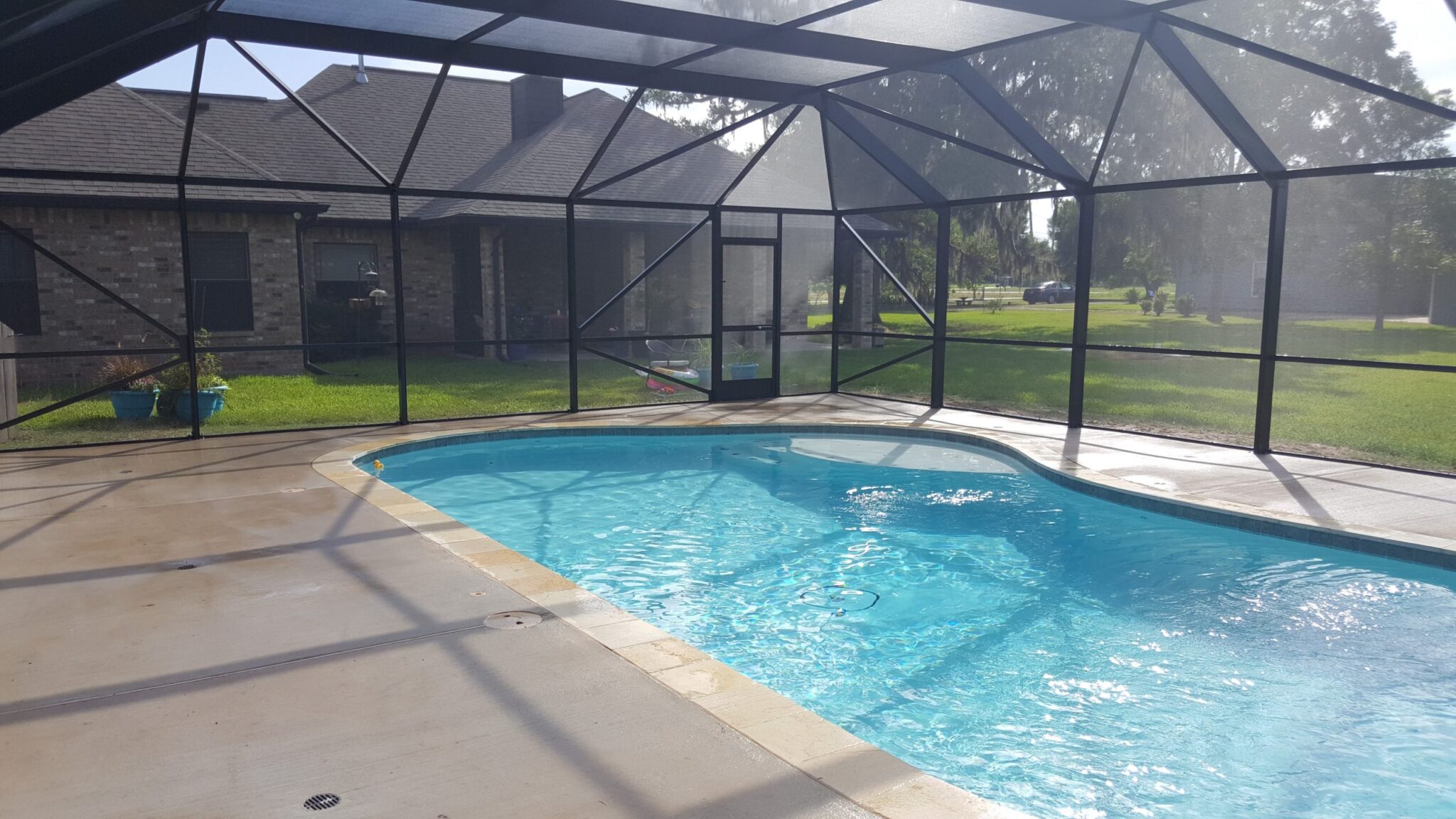 Patio screen repair and rescreening by Simmons Home Design