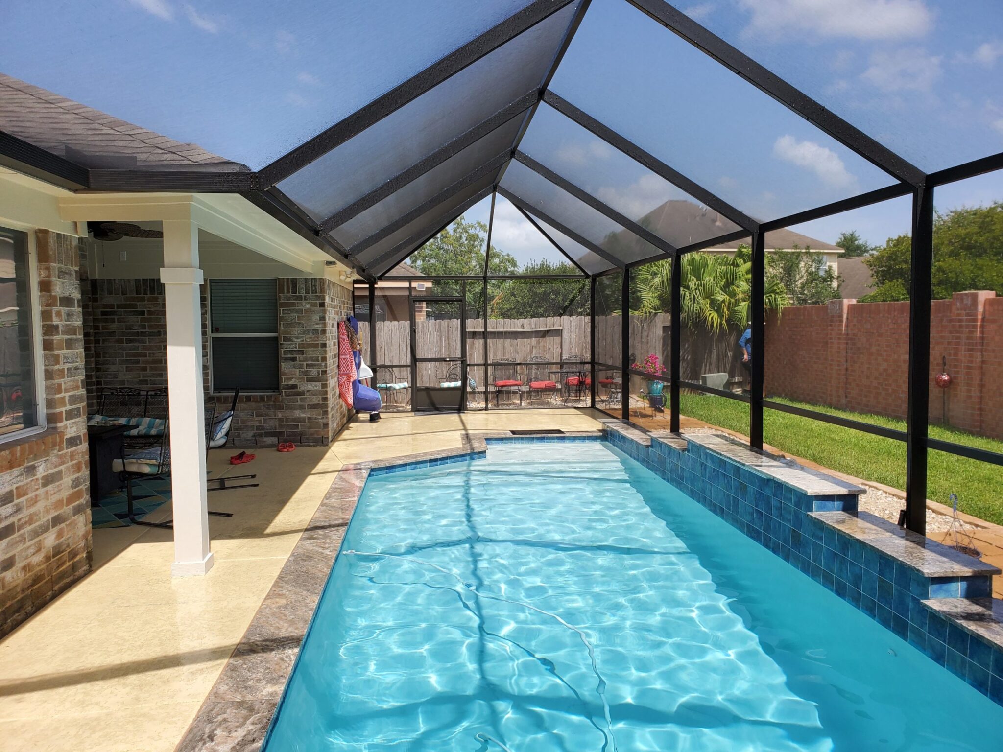 Custom outdoor enclosure project by Simmons Home Design