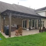 Backyard Residential Architect Pergola lattice Houston