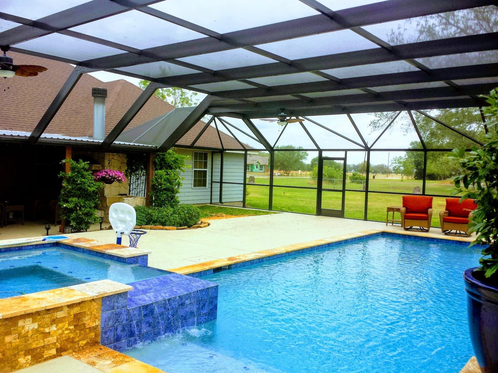 Screen enclosure installation near West Ranch in Friendswood TX