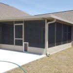 Patio cover Screen Room with Dog door Baytown Houston