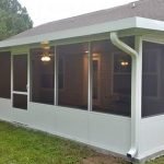 Patio Cover screen room with insulated kick panel Greater Houston