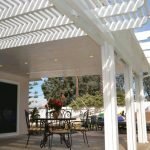 Patio cover with pergola extension on deck houston