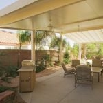 Aluminum Patios awnings Houston cover beige