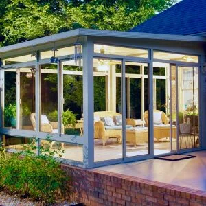 Glass Room / Solarium Outdoor Living Upgrade built for a Houston home