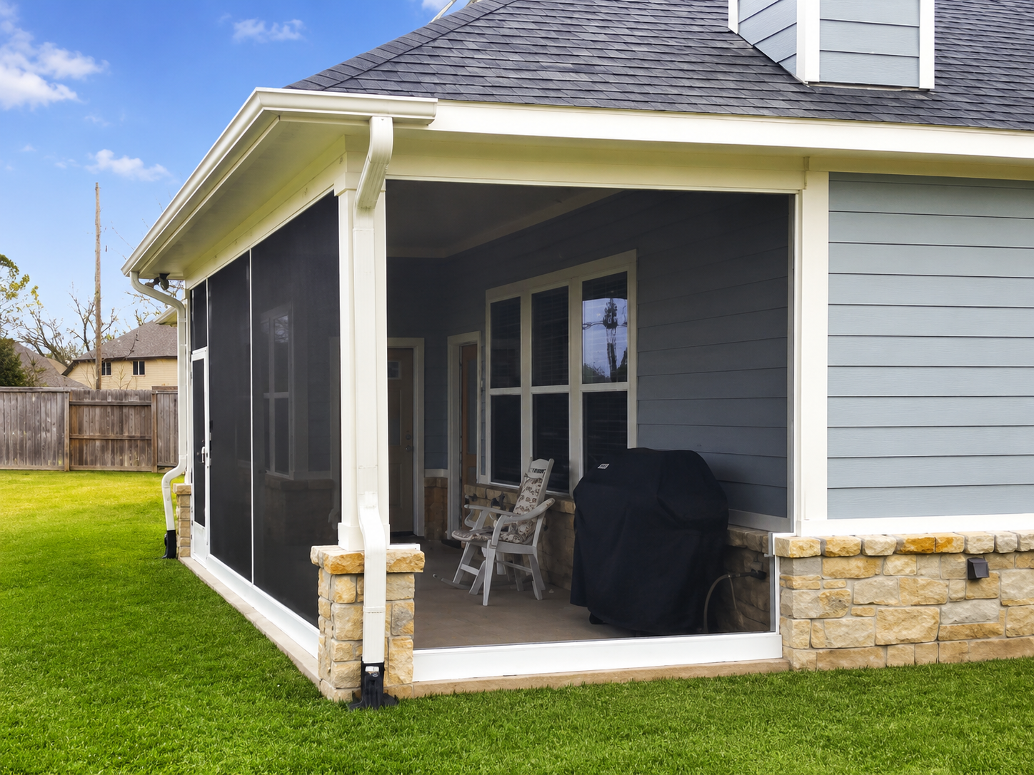 Patio Screen Enclosure Built For Harris County Weather