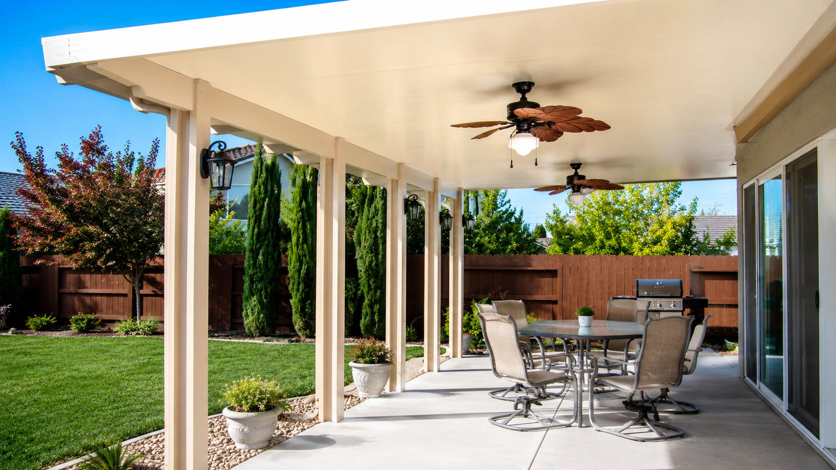 Insulated patio cover build near Pearland, TX