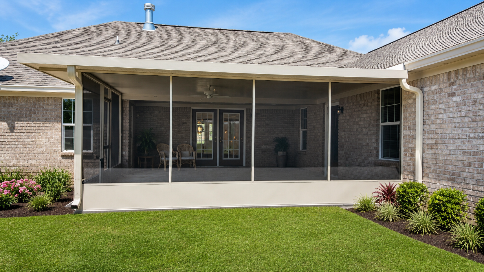 Screened-in patio enclosure for a Lake Jackson, TX home