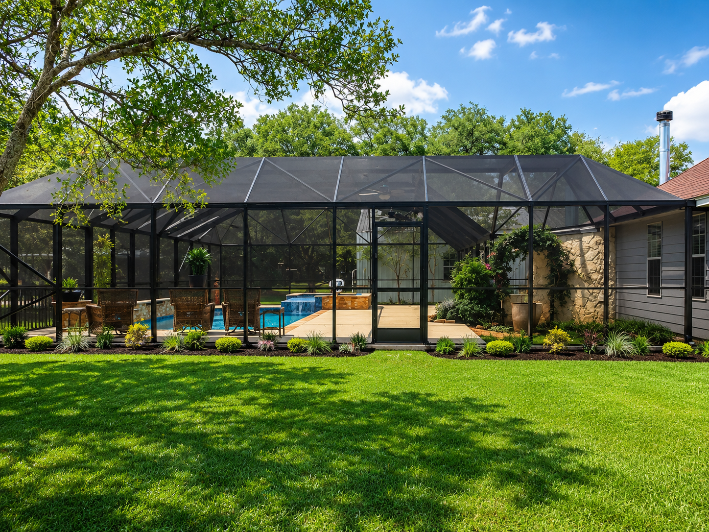 Top rated pool enclosure builder in Texas Angleton